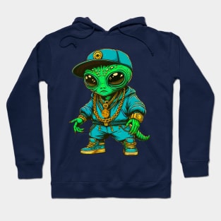 Alien Humanoid Hip Hop Thug Life Style Hoodie